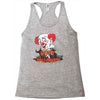 happy halloween clown Racerback Tank