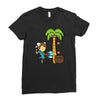 part time job   coconut farm Ladies Fitted T-Shirt