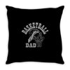 long sleeve s basketball dad Throw Pillow