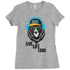 Live Life Loud Brklyn Ladies Fitted T-Shirt