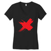 red x Women's V-Neck T-Shirt