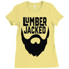 lumber jacked Ladies Fitted T-Shirt