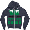 st. patrick's day titties and beer Zipper Hoodie