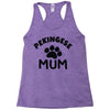 pekingese mum Racerback Tank