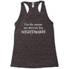 i'm the reason my director has nightmares Racerback Tank