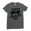 happy father's day 2 Ladies Fitted T-Shirt