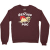 rescued by pug1 Crewneck Sweatshirt