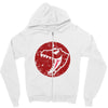 Red Dinosaur Zipper Hoodie