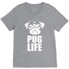 pug life dog tee new V-Neck Tee