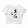 angry cartoon face Crop Top