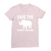 chubby unicorn Ladies Fitted T-Shirt