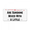 February girls License Plate