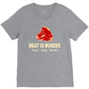 meat is murder tasty tasty murder V-Neck Tee