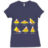 candy corn are triangles Ladies Fitted T-Shirt