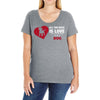 love and a dog life Ladies Curvy T-Shirt