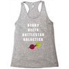 bears beets battlestar galactica Racerback Tank