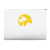 beach silhouette birds sand sunset Accessory Pouches