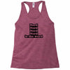 nerd is the word Racerback Tank