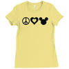 peace Ladies Fitted T-Shirt