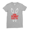 happy easter some bunny loves me Ladies Fitted T-Shirt
