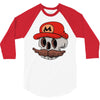 mario skull 3/4 Sleeve Shirt
