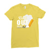 Butt Out Lung Cancer Awareness Ladies Fitted T-Shirt