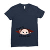 July Peeking Out Baby Boy Ladies Fitted T-Shirt