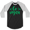 go vegan 3/4 Sleeve Shirt