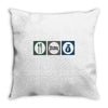 eat sleep money Throw Pillow