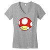 twitchy mushroom! Women's V-Neck T-Shirt