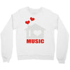 new i love house Crewneck Sweatshirt