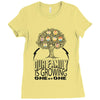 Our Family Is Growing One By One Ladies Fitted T-Shirt