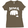 fighting mixed martial arts fist Ladies Fitted T-Shirt