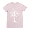 white tree of gondor Ladies Fitted T-Shirt