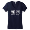 drifting   problem solved mens funny Women's V-Neck T-Shirt