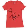 troye sivan signature Ladies Fitted T-Shirt