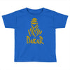 uomo dakar stampa oro moto deserto parigi africa sport Toddler T-shirt