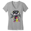 skull biker Women's V-Neck T-Shirt