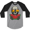 watermelon skull 3/4 Sleeve Shirt