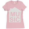 house music Ladies Fitted T-Shirt