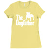 the dogfather  nerd retro der pate godfather fun Ladies Fitted T-Shirt