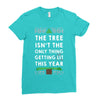 merry litmas Ladies Fitted T-Shirt