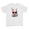 Easter Bunny Face Too Hip To Hop Youth Tee