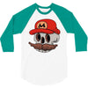 mario skull 3/4 Sleeve Shirt