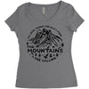 the mountains Women's Triblend Scoop T-shirt