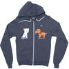 optimistic courtship Zipper Hoodie