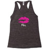 Mrs with heart dot (Mr and Mrs set) Racerback Tank