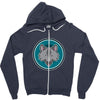 wolf nice Zipper Hoodie
