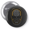 metal disk jockey Pin-back button