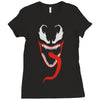 monster face Ladies Fitted T-Shirt